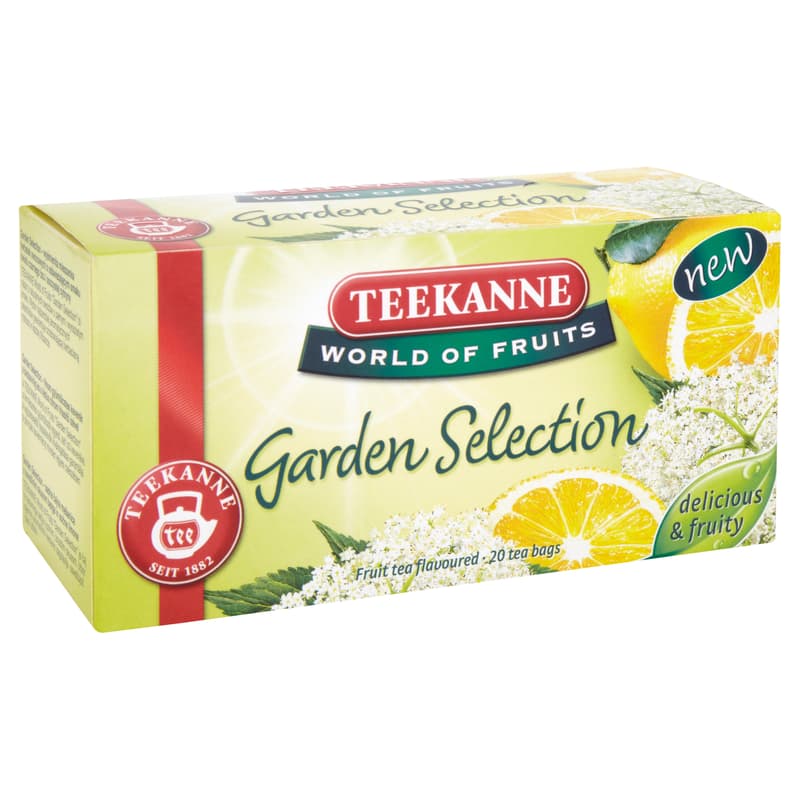 Teekanne World of Fruits Garden Selection elderberry and lemon flavored fruit tea blend 20 filters