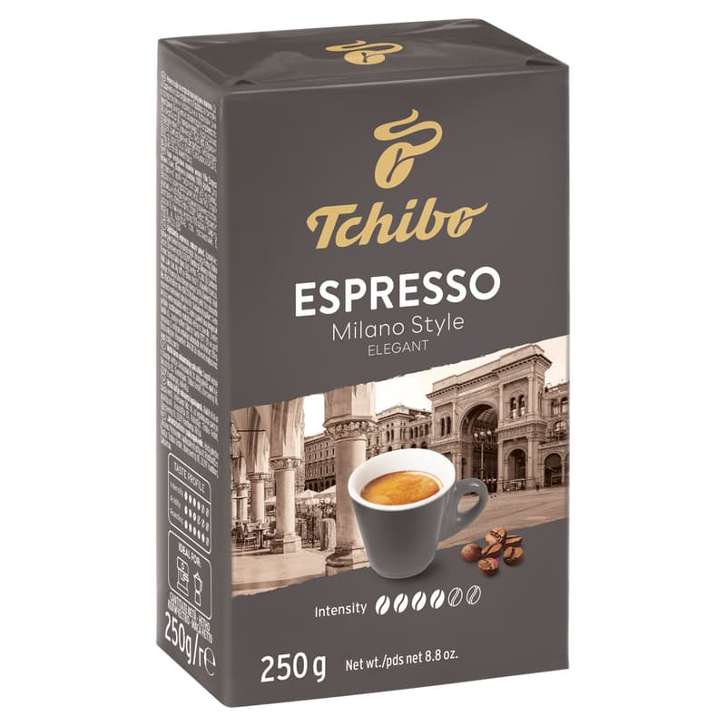 Tchibo Espresso Milano Style ground, roasted coffee
