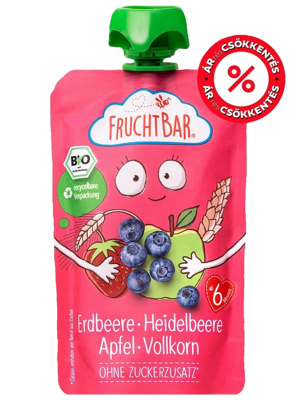Fruchtbar BIO Strawberry, Blueberry, Apple, Whole grain