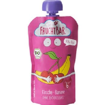 FRUCHTBAR BIO KiBa BEAT - Cseresznye, banán 6 hónapos kortól
