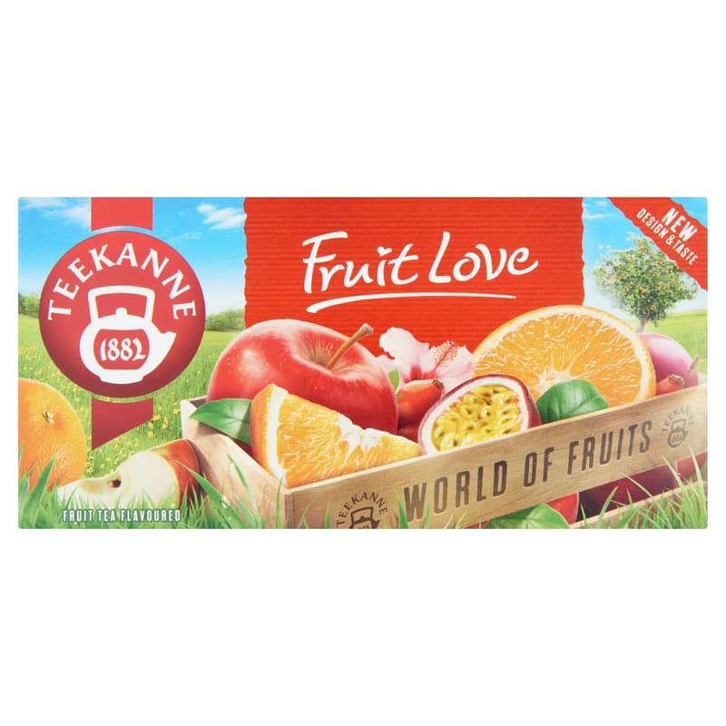 Teekanne World of Fruits Fruit Love vegyes gyümölcs ízesítésű gyümölcstea keverék 20 filter