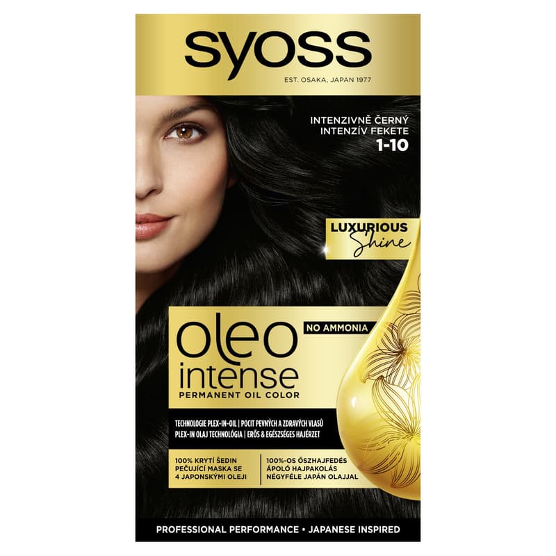 Syoss Color Oleo Intense Oil Hair Dye 1-10 Intense Black