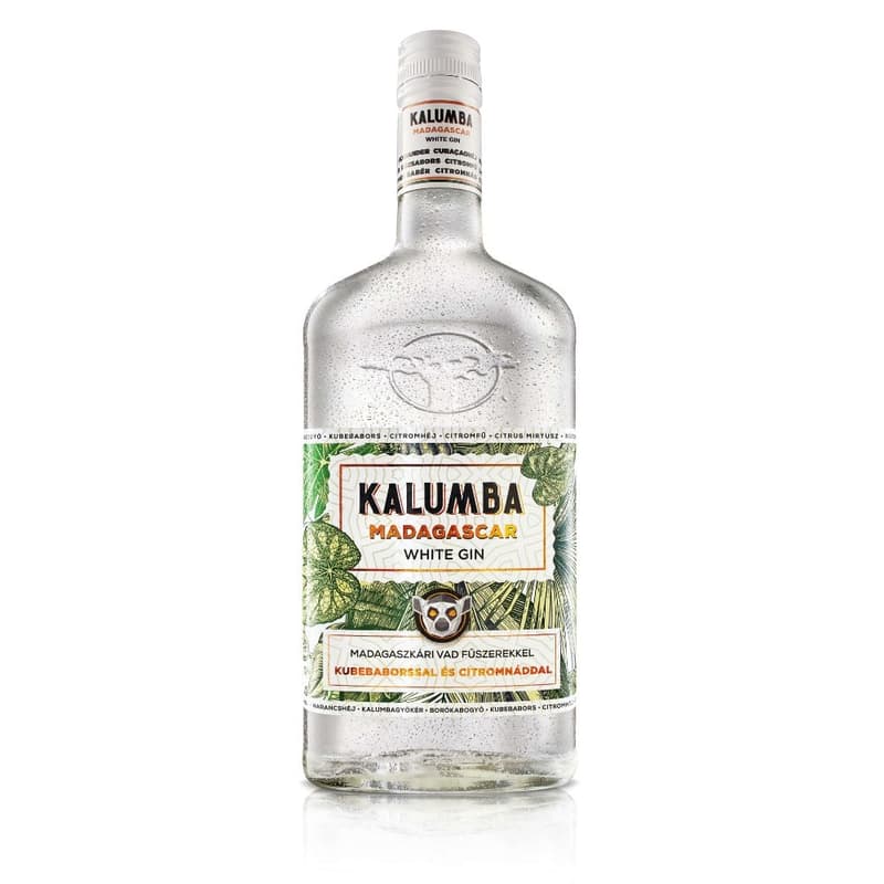 Kalumba White Gin madagaszkári vad fűszerekkel, kubebaborssal és citromnáddal 37,5%