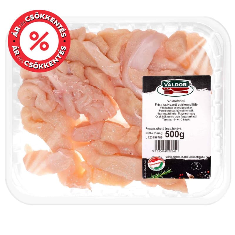 Valdor Friss csíkozott csirkemellfilé