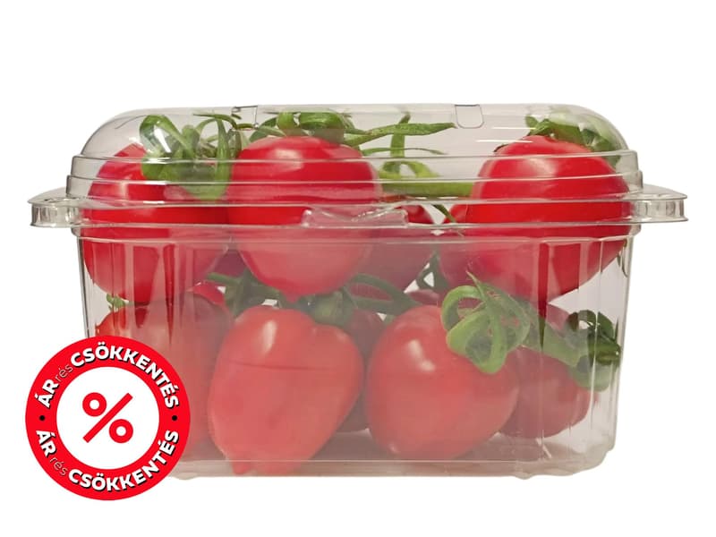 Koktél paradicsom, eper alakú, csomagolt