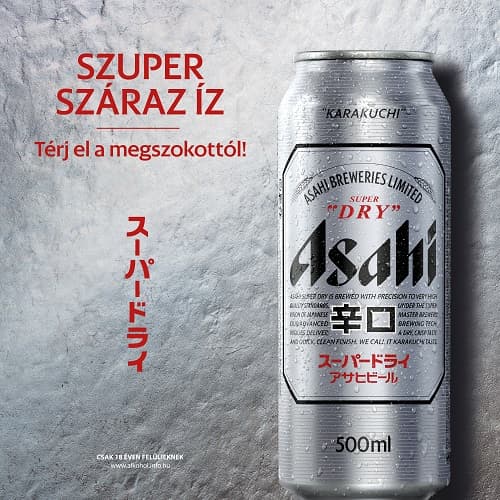 Asahi Super Dry quality light beer 5,2%
