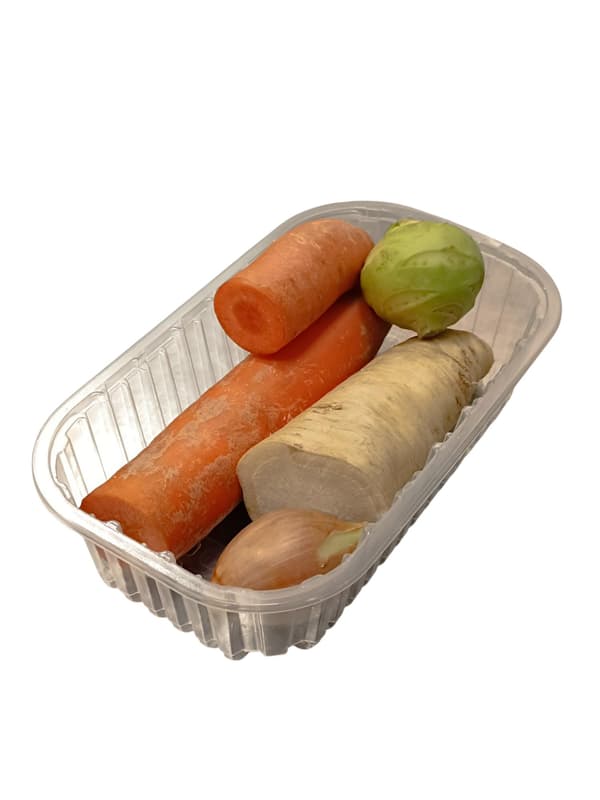 Leveszöldség tálcás