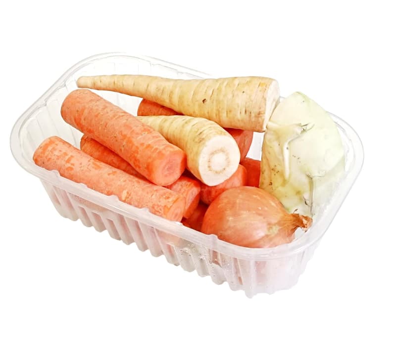 Leveszöldség tálcás