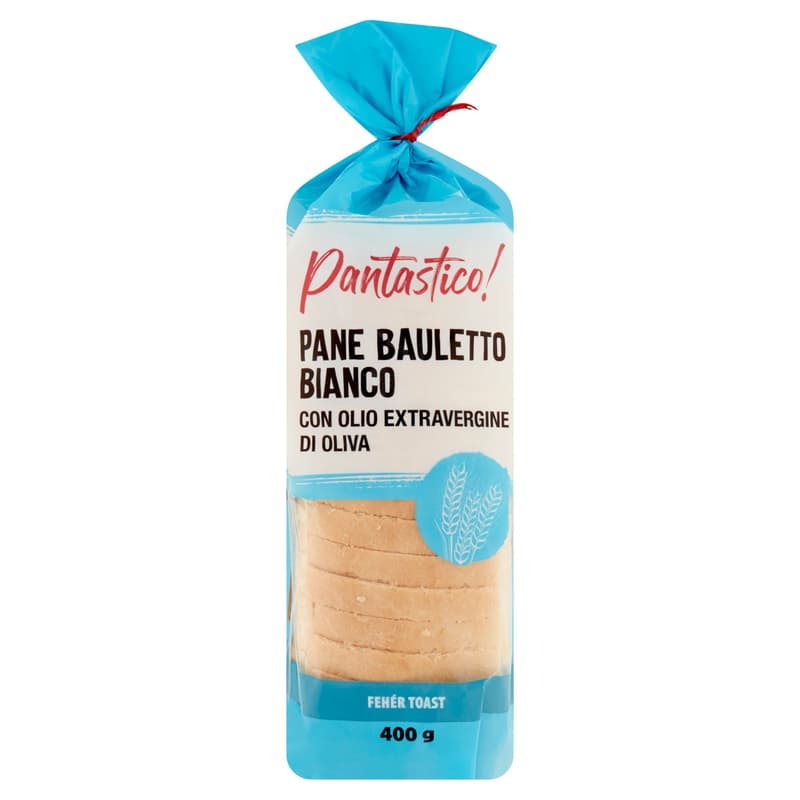 Pantastico! Fehér toast szeletek extra szűz olíva olajjal