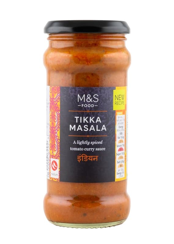 Marks & Spencer Slightly spicy curry sauce with tomatoes, cream & yoghurt