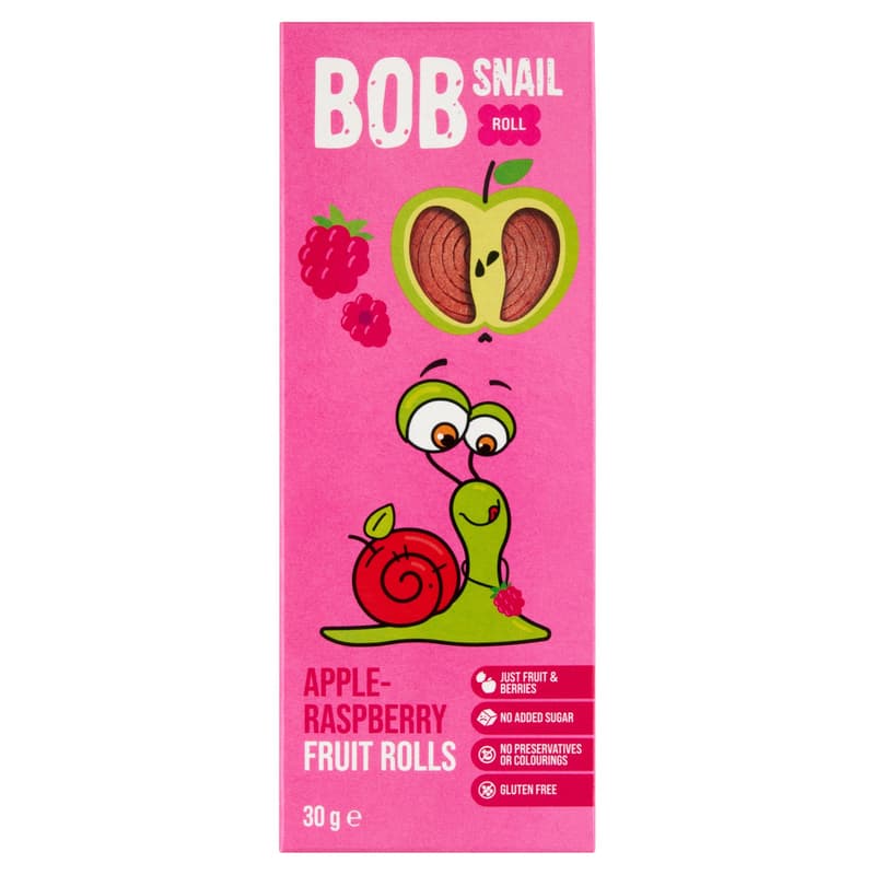 Bob-Snail Alma-málna gyümölcstekercs