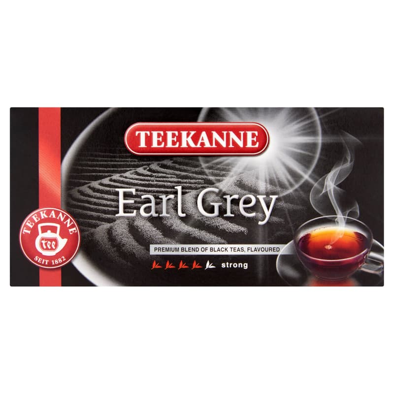 Teekanne Earl Gray bergamot flavored black tea blend 20 filters