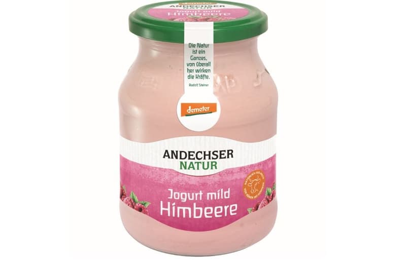 Andechser Bio Demeter joghurt málna 3,7%