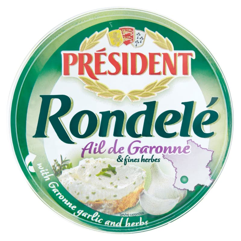 Président Rondelé Cheese with Garlic and Herbs
