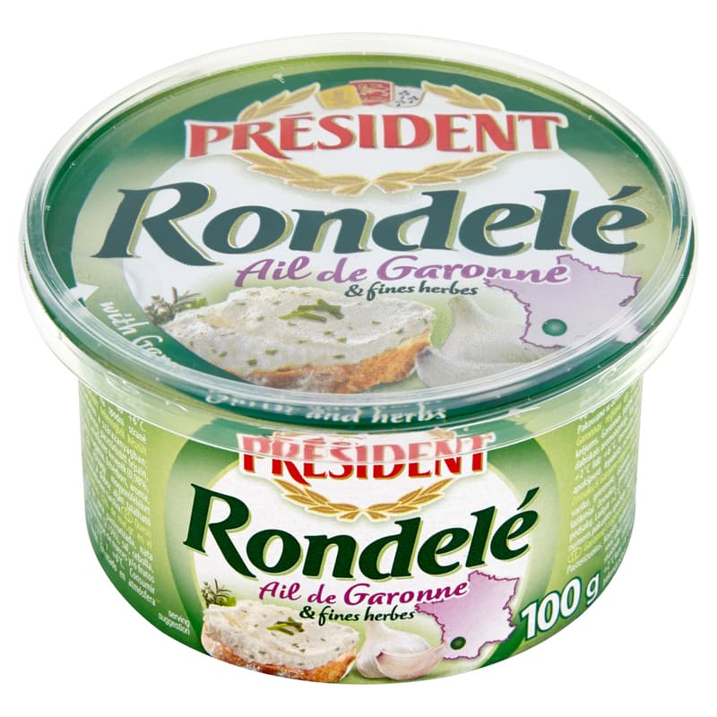 Président Rondelé Cheese with Garlic and Herbs