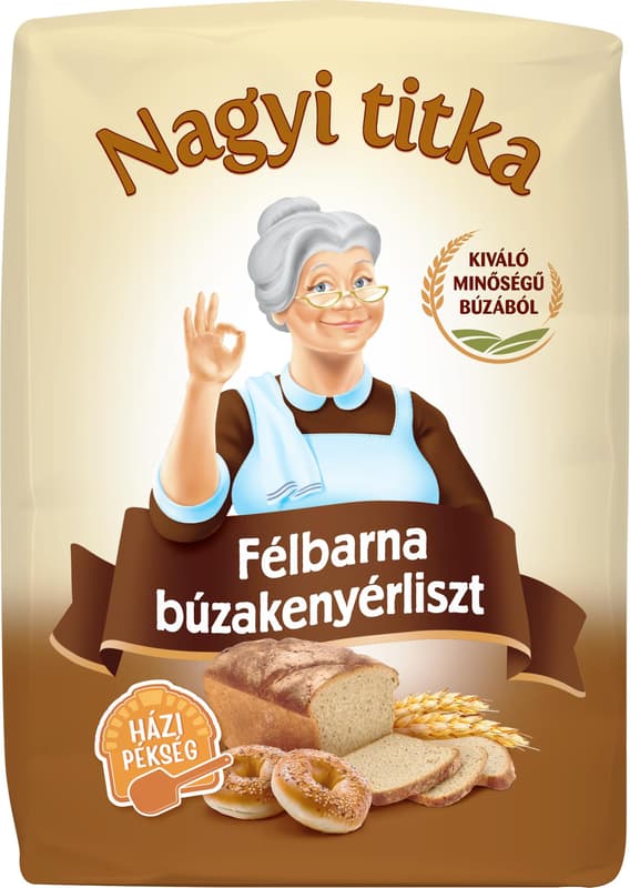 Nagyi titka félbarna kenyérliszt