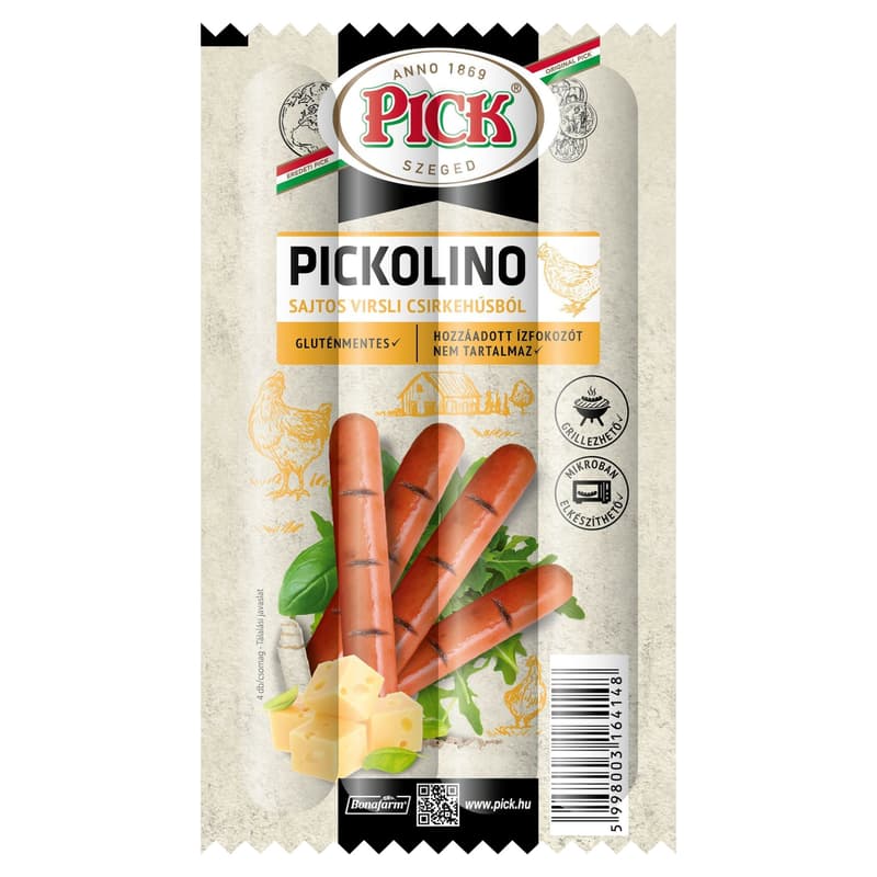 PICK Pickolino Chicken Frankfurter with Cheese