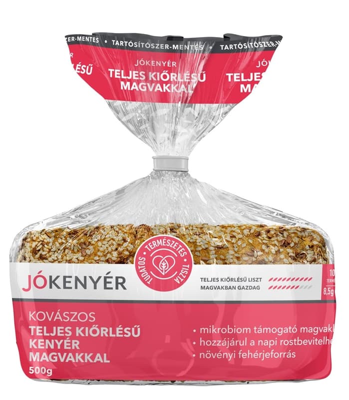 GoodBread Wholemeal bread sliced with seeds packed