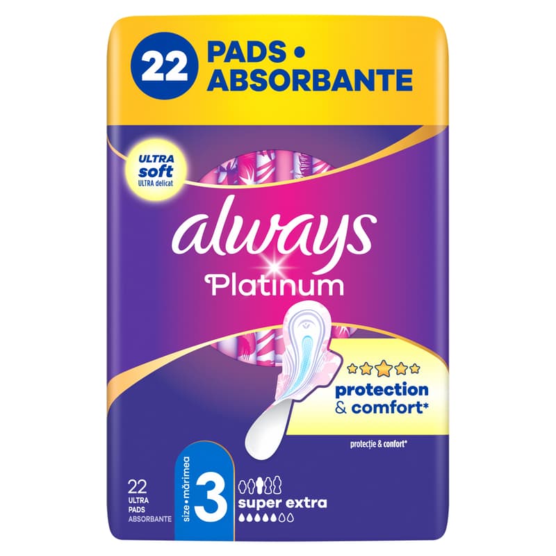 Always Platinum Egészségügyi Betét, 3-as méret