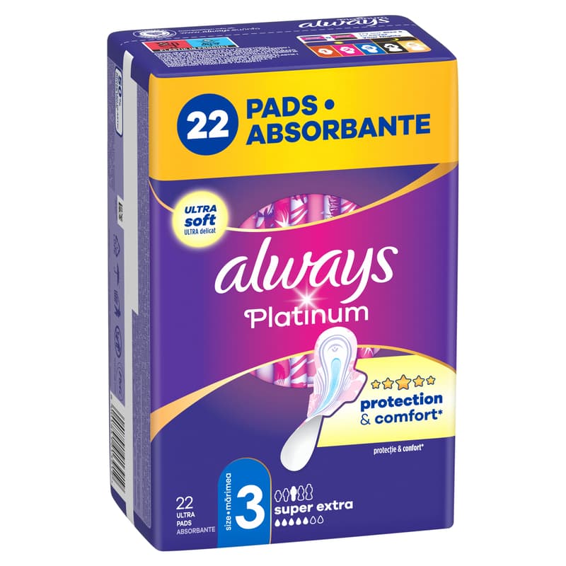 Always Platinum Egészségügyi Betét, 3-as méret