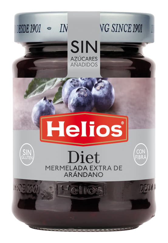 Helios Extra Jam blueberry with sweetener
