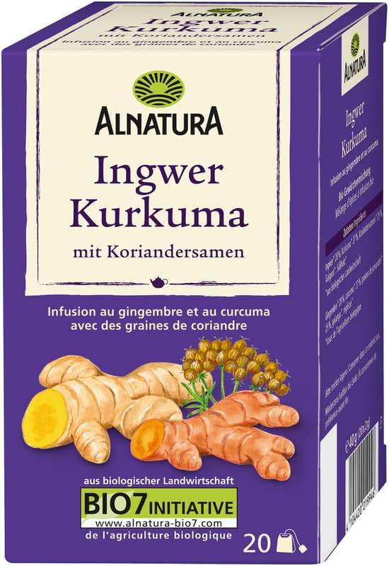 Alnatura BIO Gyömbéres kurkuma tea