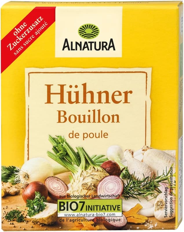 Alnatura BIO Csirkehúsleves-kocka 6db