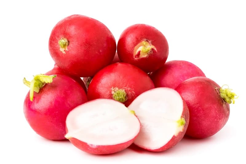 Változó méretű hónapos retek, csomagolt