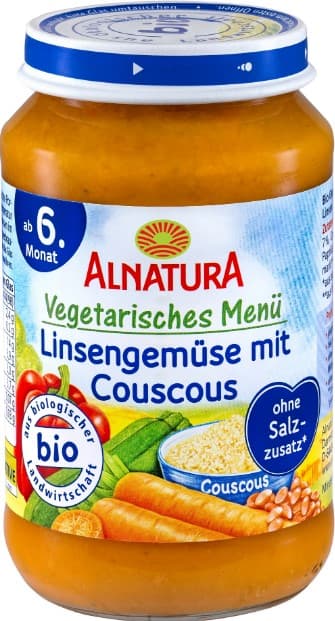 Alnatura lentils and vegetable couscous