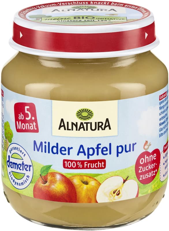 Alnatura apple puree 100%