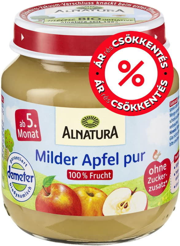 Alnatura apple puree 100%