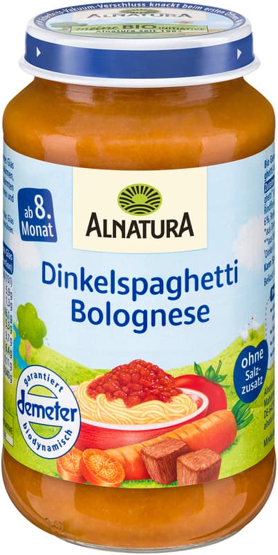 Alnatura spelt spaghetti Bolognese