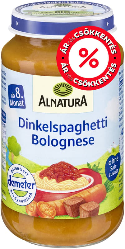 Alnatura spelt spaghetti Bolognese