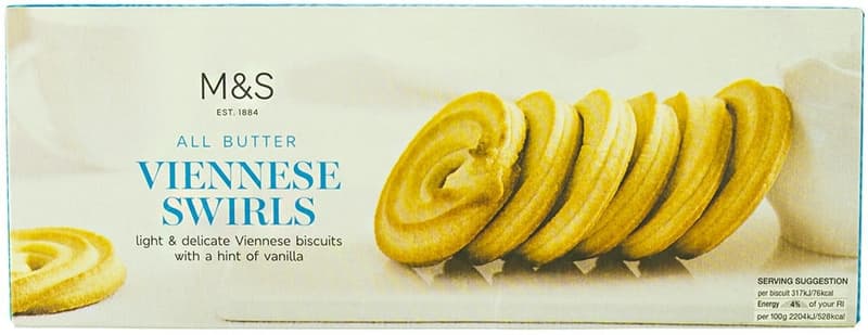 Marks & Spencer Vajas bécsi aprósütemény vaníliával