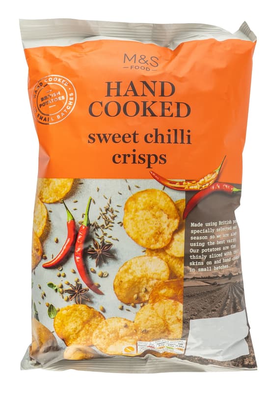 Marks & Spencer Baked potato chips with sweet chili flavoring