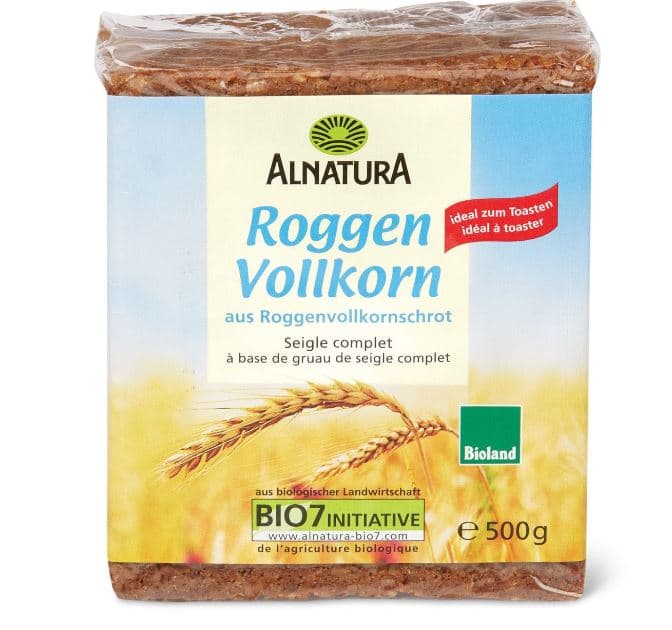 Alnatura BIO Teljes kiőrlésű rozskenyér