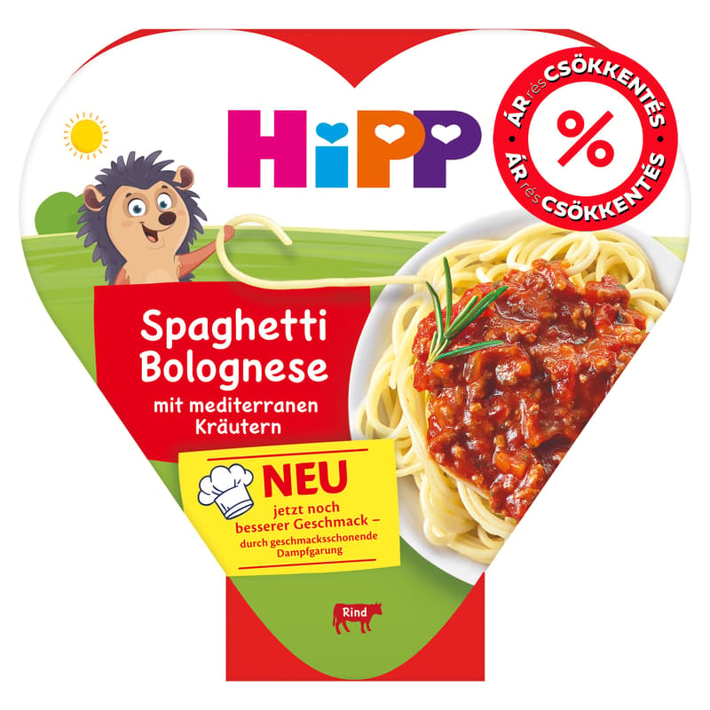 Hipp Bio Bolognai spagetti 12 hónapos kortól