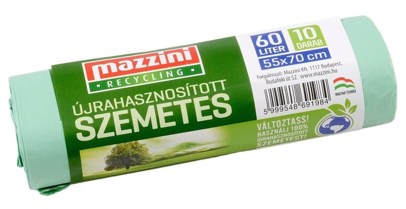 MAZZINI Újrahasznosított Szemetes 60L