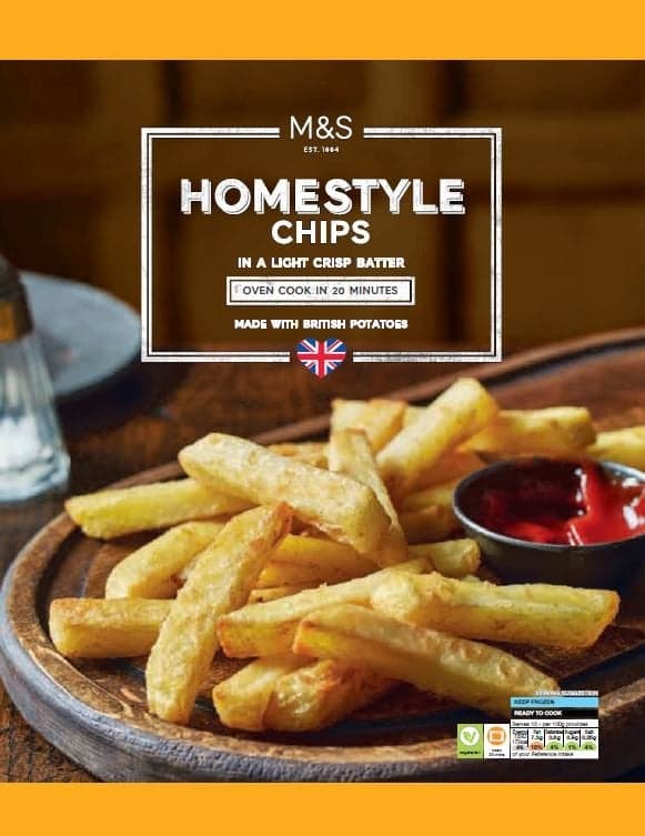 Marks & Spencer Pre-fried french fries in a thin layer of breadcrumbs