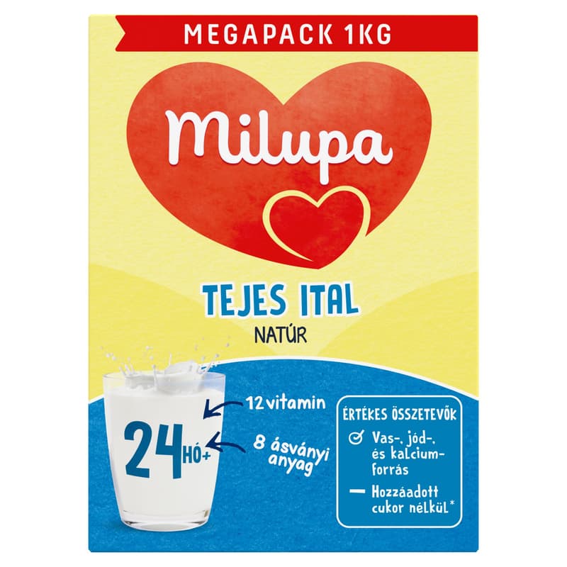 Milupa natúr tejes ital 2*500 g 2 éves kortól