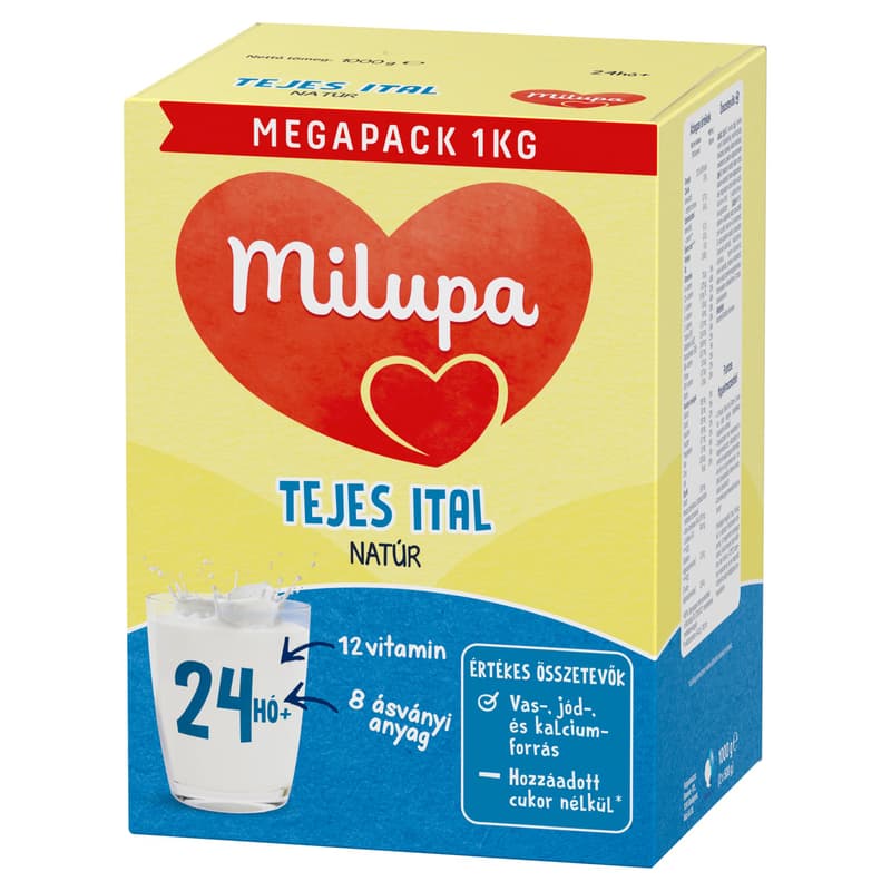 Milupa natúr tejes ital 2*500 g 2 éves kortól