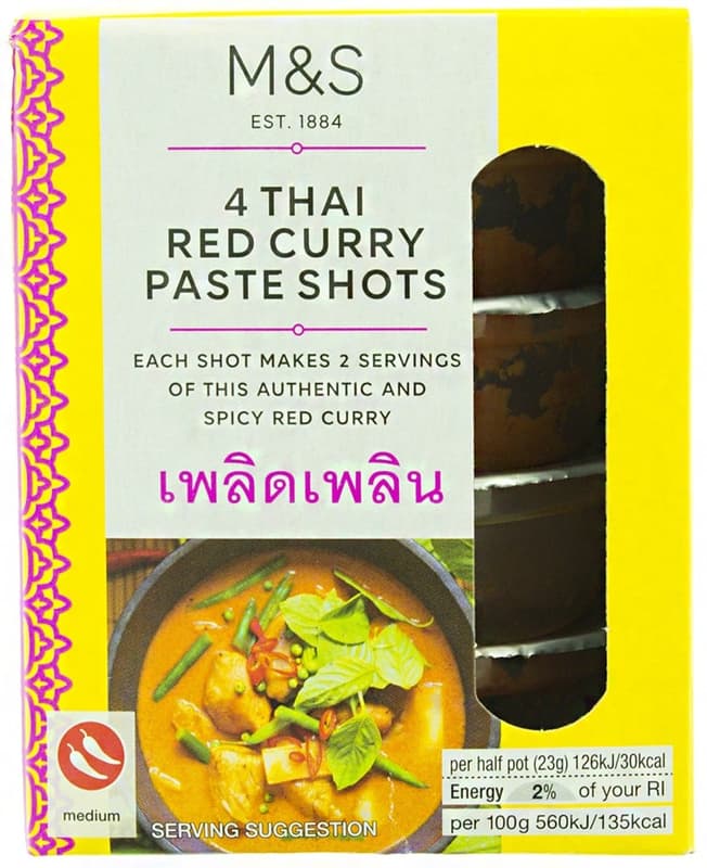 Marks & Spencer Medium spicy Thai curry cream