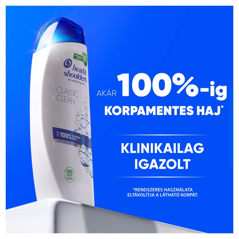 Head & Shoulders Classic Clean Korpásodás Elleni Sampon Az Akár 100%-os Korpamentességért
