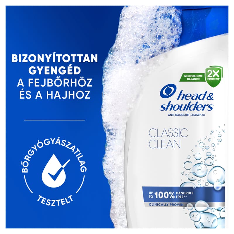 Head & Shoulders Classic Clean Korpásodás Elleni Sampon Az Akár 100%-os Korpamentességért