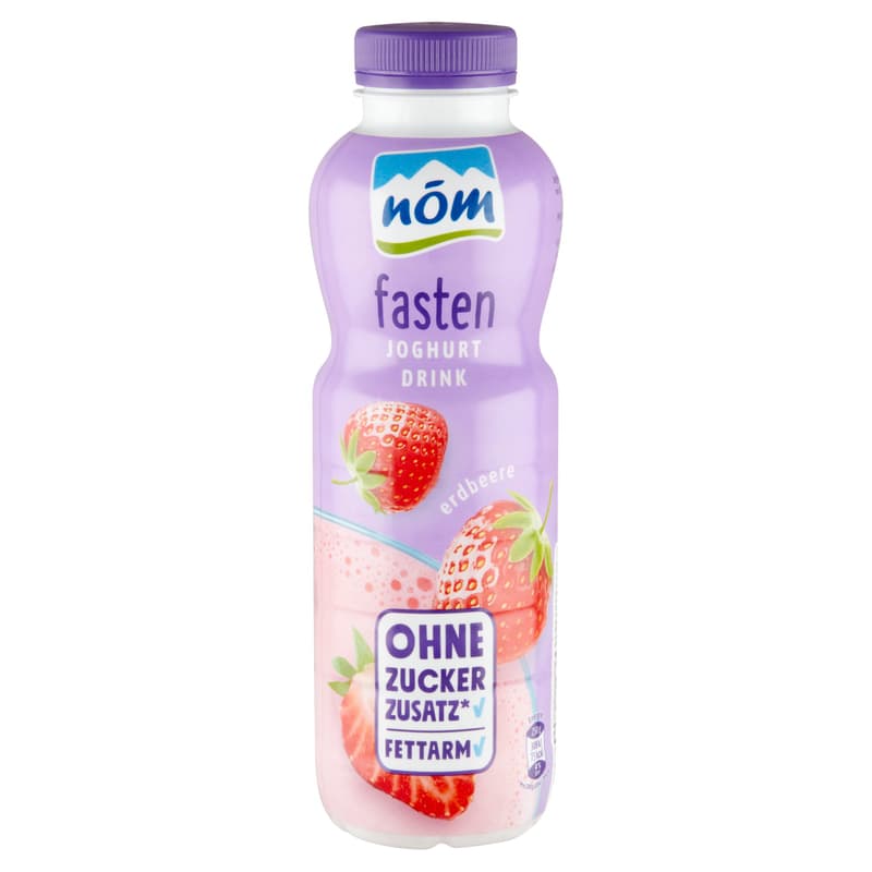 NÖM Fasten epres joghurtital, édesítőszerekkel