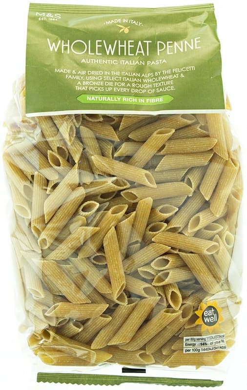 Marks & Spencer Olasz teljes kiörlésü penne tészta