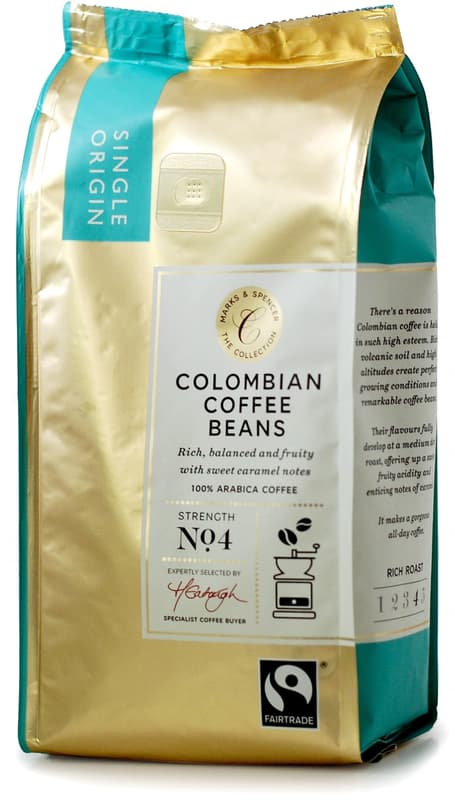 Marks & Spencer Közepesen pörkölt kolumbiai arabica szemeskávé