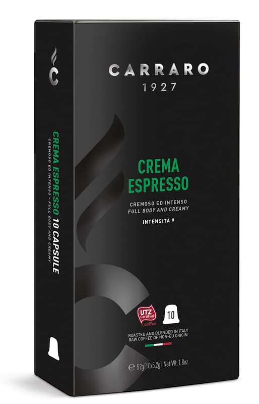 Carraro Nespresso kompatibil kávékapszula - Crema Espresso