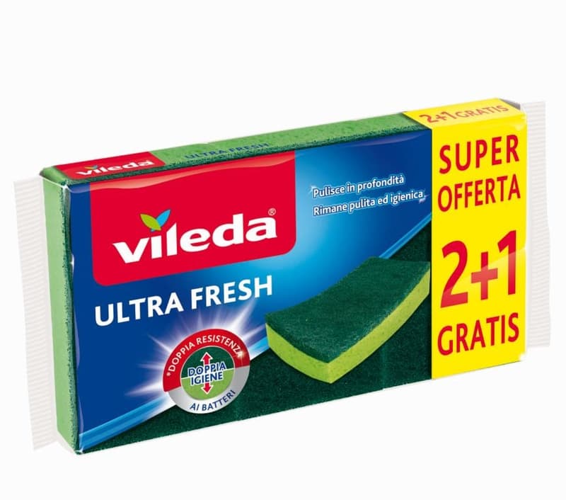 Vileda Ultra Fresh súrolószivacs 2+1