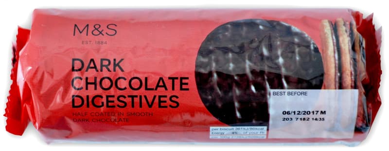 Marks & Spencer Biscuits dipped in dark chocolate